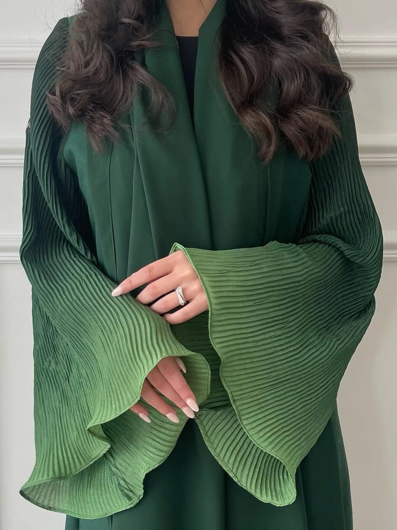 Flare Sleeve Casual Arabian Abaya