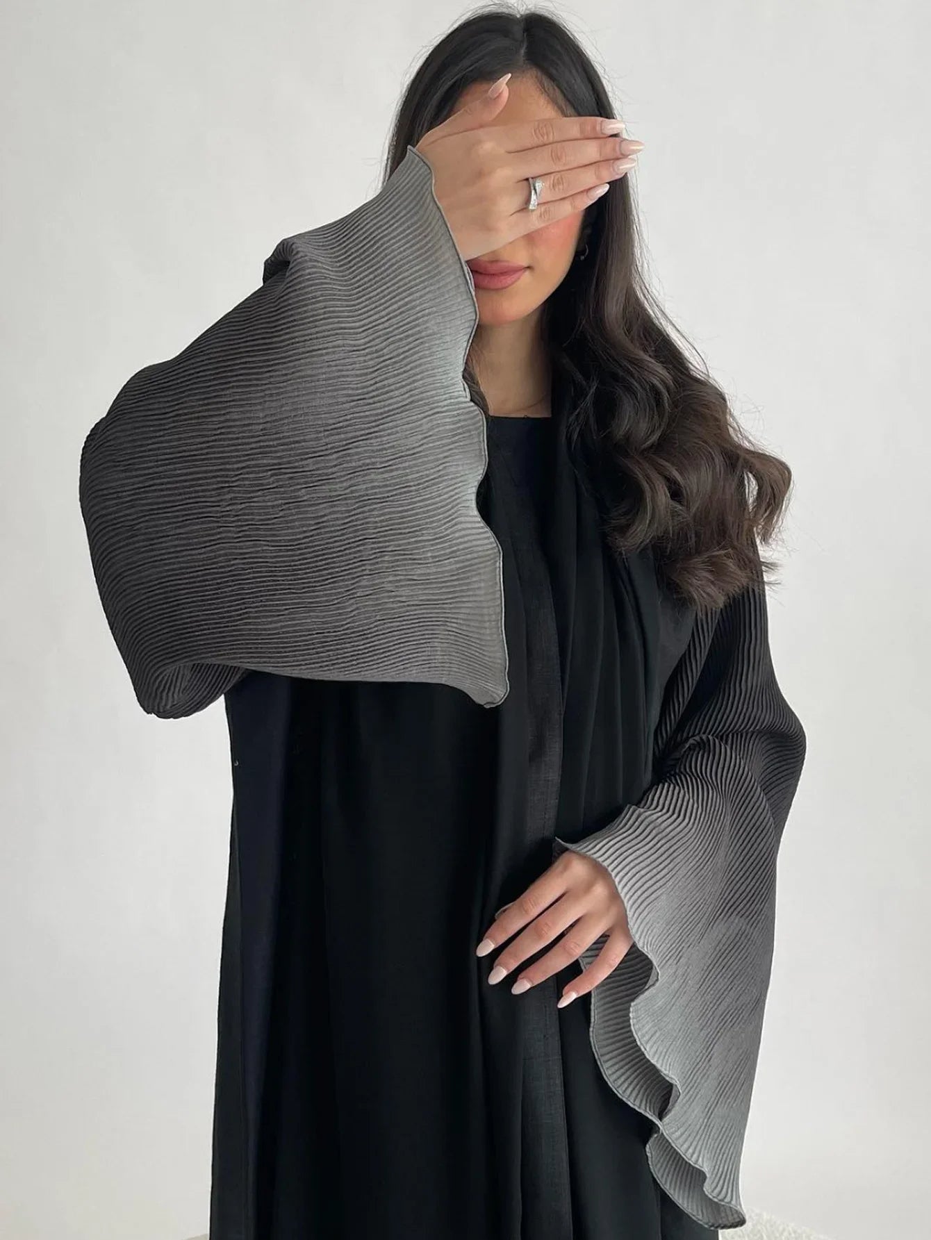 Flare Sleeve Casual Arabian Abaya