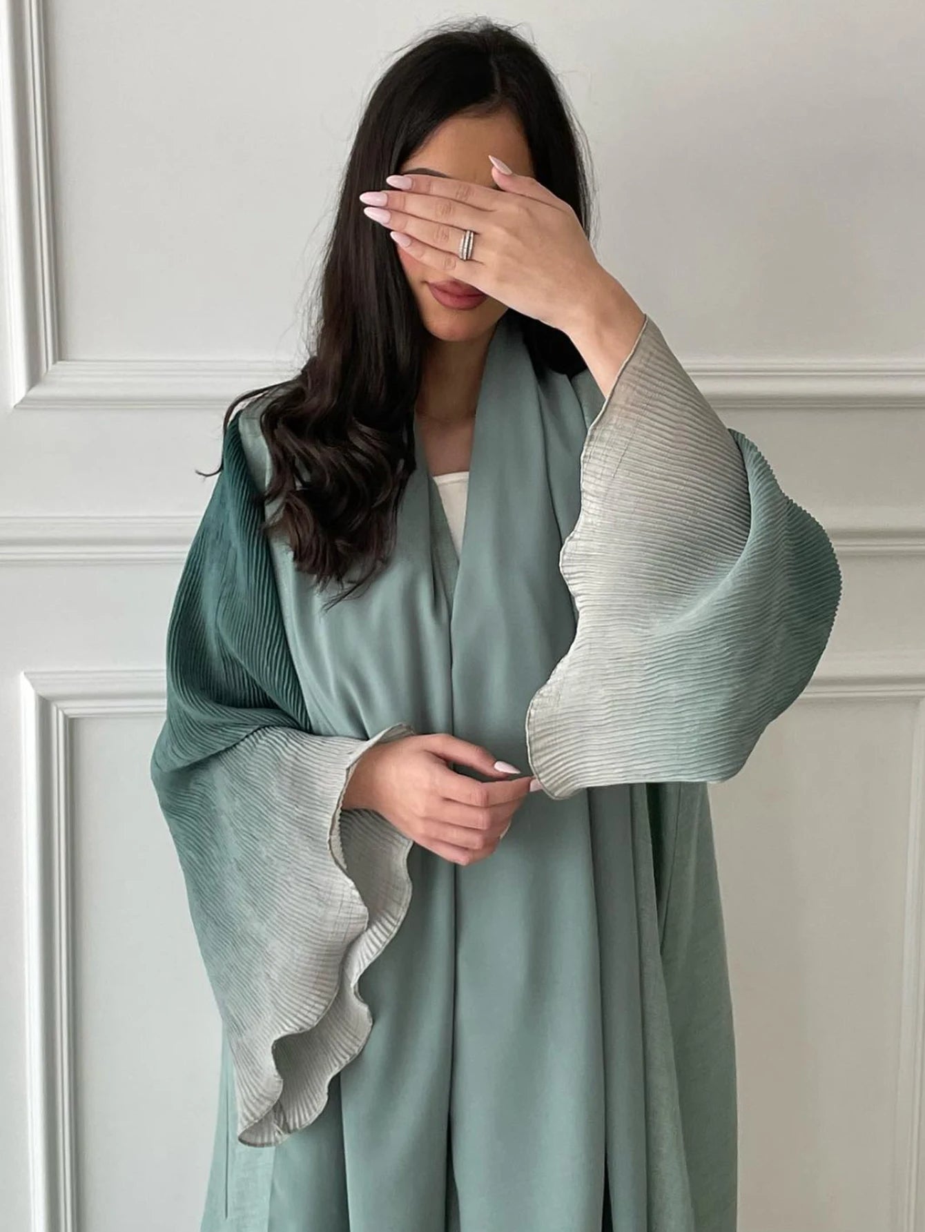 Flare Sleeve Casual Arabian Abaya