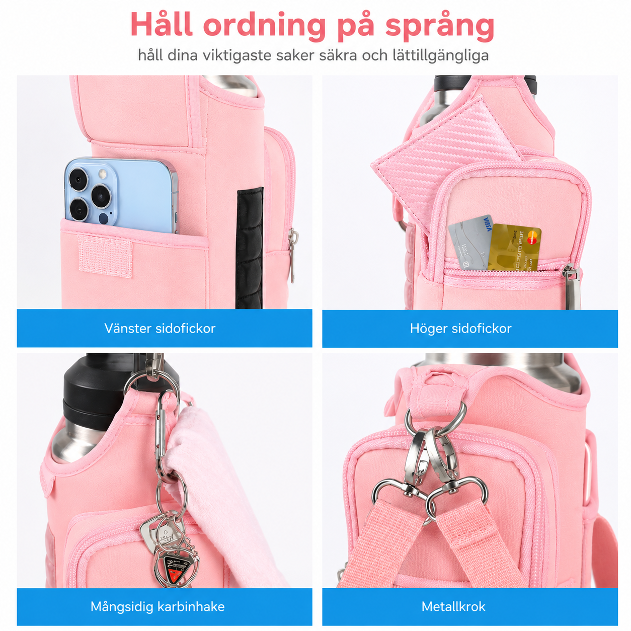 Pink allroundväska