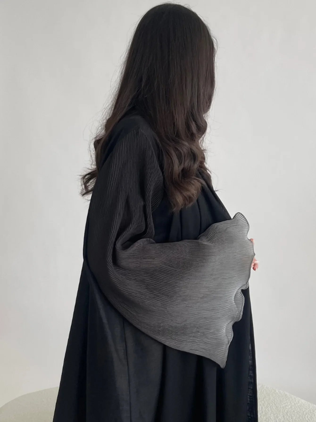 Flare Sleeve Casual Arabian Abaya
