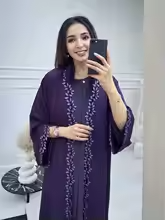 Dubai Elegant Multicoloured  Embroided Abaya