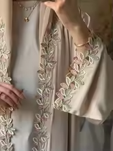 Dubai Elegant Multicoloured  Embroided Abaya